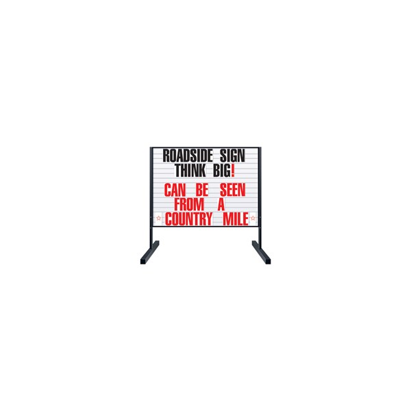 Specialty Store Services 4 in. Red Letters 165 Piece Set For Large Roadside Sign - 4638