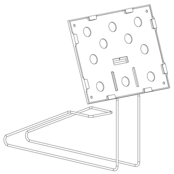 Kinter Black Metal Pallet Sign Holder 7 in. H X 11 in. W - ACE-KIT-009