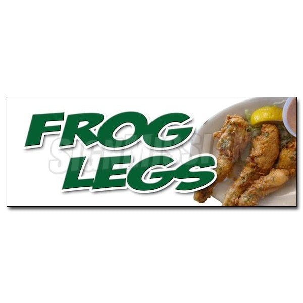 Signmission FROG LEGS DECAL sticker sauteed grilled french battered deep fried food, D-12 Frog Legs - D-12 FROG LEGS