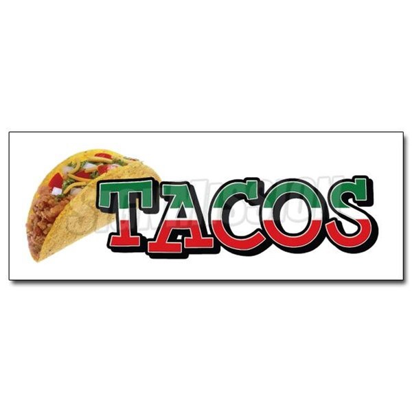 Amistad 24 in. Tacos 1 Decal Sticker - AM3870777