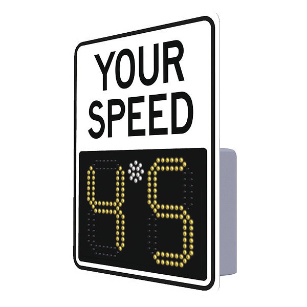 Tapco Radar Speed Monitor Sign, Aluminum, 29x23 - 138842