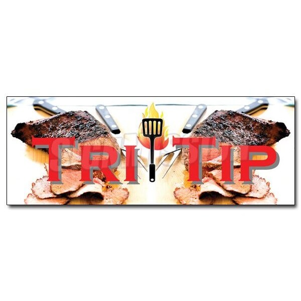 Signmission TRI TIP DECAL sticker butcher custom cuts meat usda steaks roasts chops, D-24 Tri Tip - D-24 TRI TIP