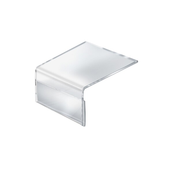 Azar Displays 5.5"W x 3.5"H Shelf Sign Holder, PK10 - 142701