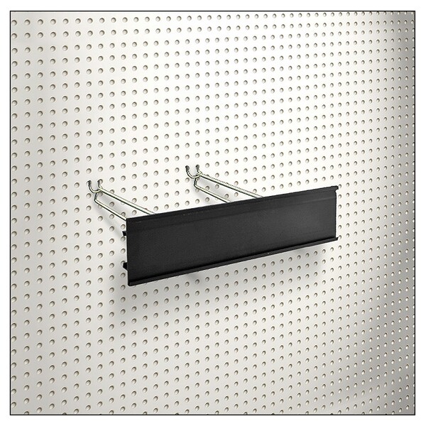 Azar Displays 3" H x 12" L Black C-Channel - 600312-BLK