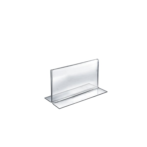 Azar Displays 7"W x 5"H Double-Foot Two Sided Sign Holder, PK10 - 152723