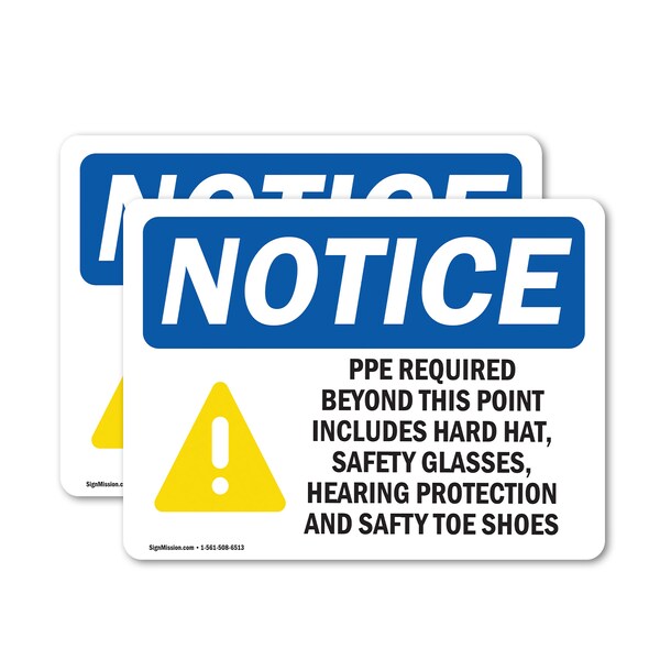 Signmission 18 in Height, 24 in Width, Vinyl Decal, Rectangle - OS-2PACK-NS-D-1824-L-17764