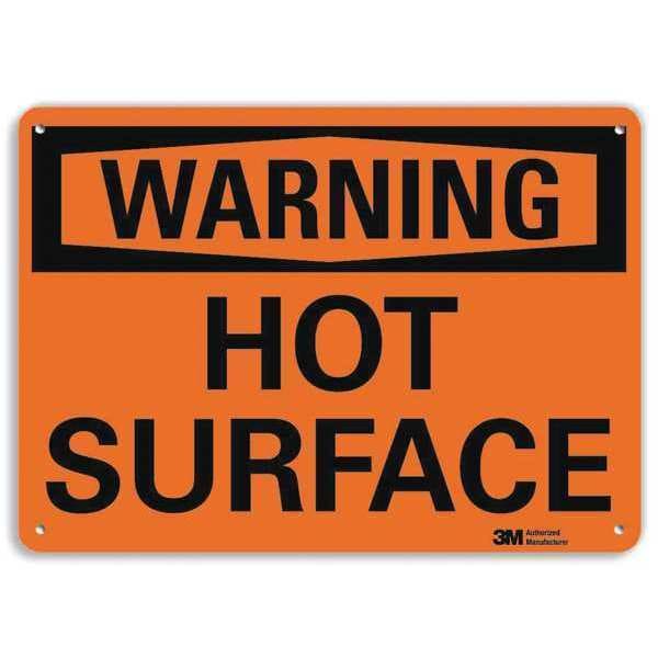 Lyle Warning Sign, 7 in H, 10 in W, Aluminum, Vertical Rectangle, English, U6-1124-RA_10X7 - U6-1124-RA_10X7