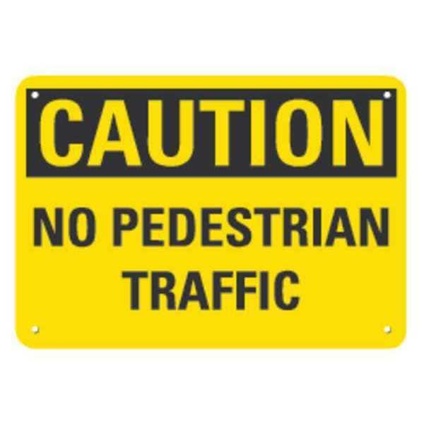 Lyle Caution Sign, 10 in H, 14 in W, Aluminum, Horizontal Rectangle, English, LCU3-0279-RA_14x10 - LCU3-0279-RA_14X10