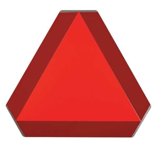 Brady Slow Moving Vehicle Sign, 14 in H, 16 in W, Vinyl, No Text, 57893 - 57893
