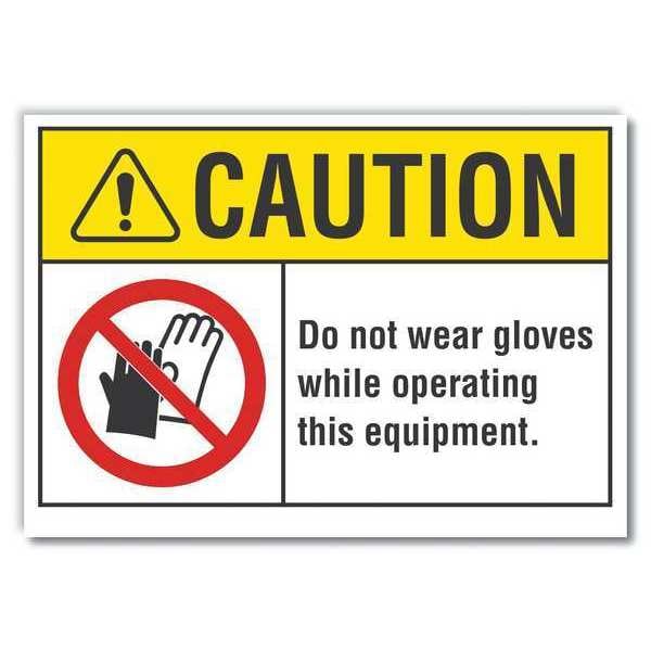 Lyle Sign, Self-Adhesive Vinyl, 3-1/2 in. H, LCU3-0086-RD_5x3.5 - LCU3-0086-RD_5X3.5