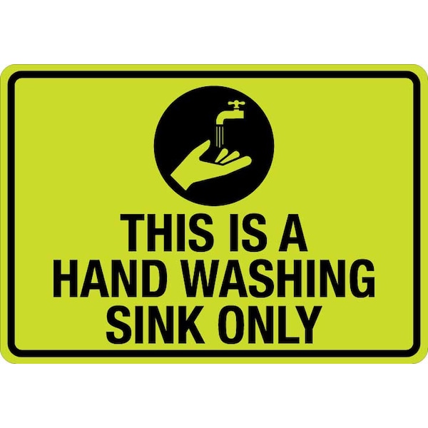 Lyle Thank You For Washing Your Hands, 14 in  x 10 in, Hivis Reflective Decal, LCUV-0160ST-RD_14x10 - LCUV-0161ST-RD_14X10