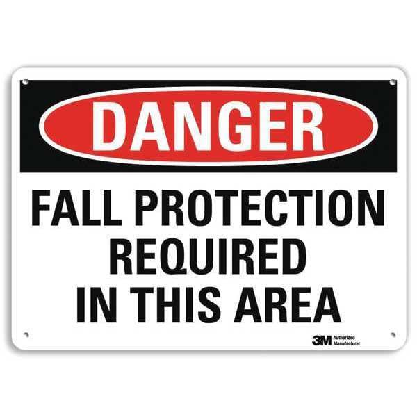 Lyle Plastic Danger Sign, 4 Holes, 10"x7", U3-1462-NP_10X7 - U3-1462-NP_10X7
