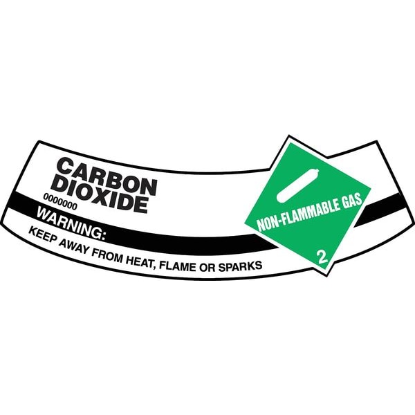 Accuform Cylinder Label, 2 in H, 5 1/4 in W, Vinyl, Arch, English, MCSLCAG - MCSLCAG