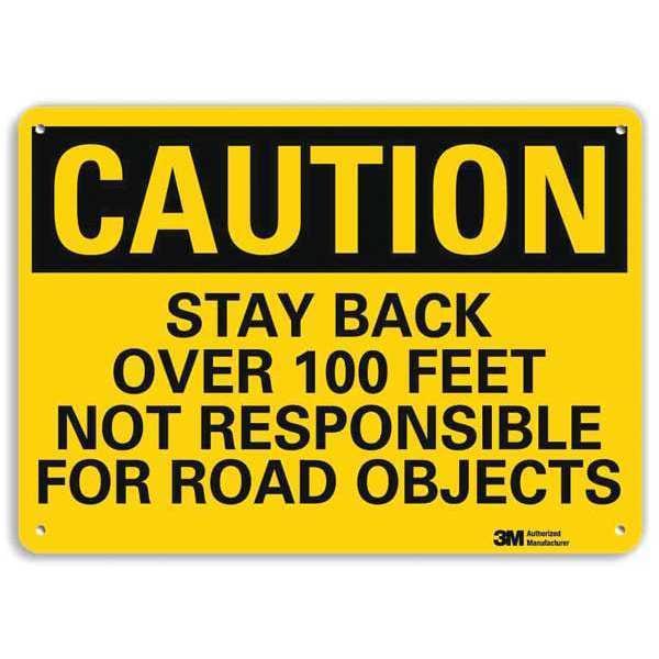 Lyle Reflective Traffic Safety Sign, 10 in H, 14 in W, Plastic, Horizontal Rectangle, U4-1684-RA_14X10 - U4-1684-RA_14X10