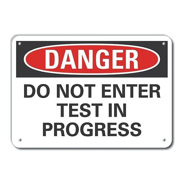 Lyle Alum Danger Do Not Enter Test, 14"x10" - LCU4-0502-NA_14X10