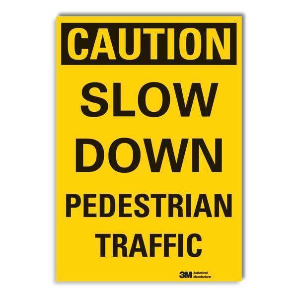 Lyle Caution Sign, 10 in H, 7 in W, Non-PVC Polymer, Horizontal Rectangle, English, LCU3-0313-ED_7x10 - LCU3-0313-ED_7X10