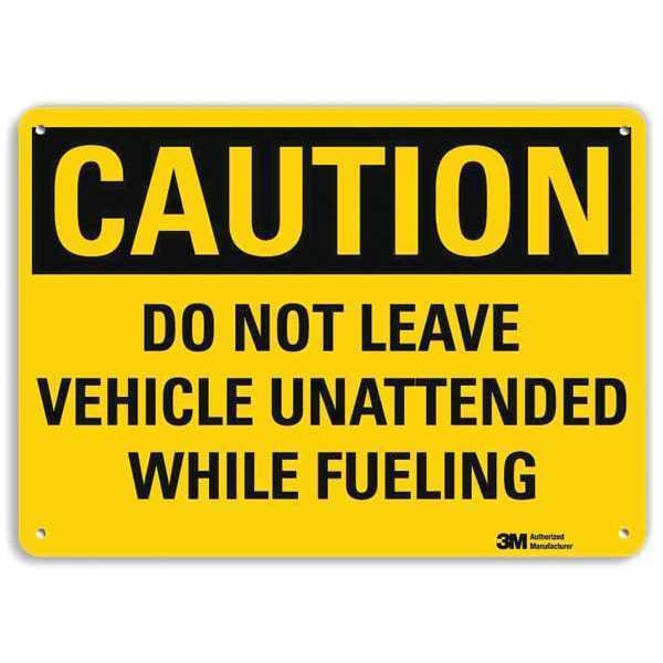 Lyle Safety Sign, Do Not Leave Vehicle, 10in.H - U4-1183-RA_14X10