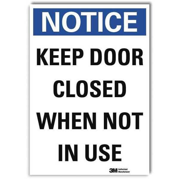 Lyle Notice Sign, 14 in H, 10 in W, Reflective Sheeting, Vertical Rectangle, English, U5-1288-RD_10X14 - U5-1288-RD_10X14