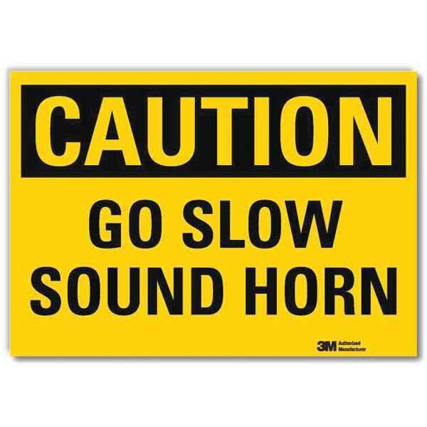 Lyle Safety Sign, 5 in H, 7 in W, Plastic, Horizontal Rectangle, English, U4-1341-RD_7X5 - U4-1341-RD_7X5