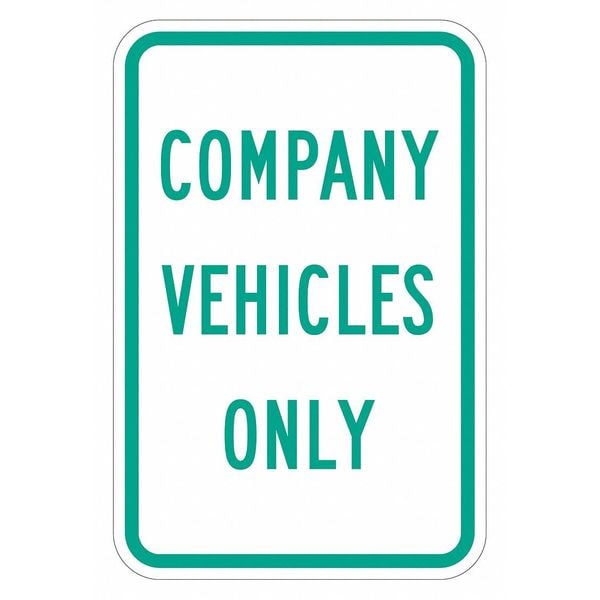 Lyle Company Vehicles Parking Sign, 18" x 12, T1-5298-EG_12x18 - T1-5298-EG_12X18