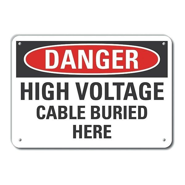 Lyle Refl Alum Danger High Voltage, 10"x7", LCU4-0509-RA_10X7 - LCU4-0509-RA_10X7