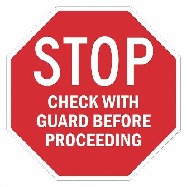 Lyle Stop Restriction Sign, 24" W, 24" H, English, Recycled Aluminum, Red - T1-6236-HI_24X24