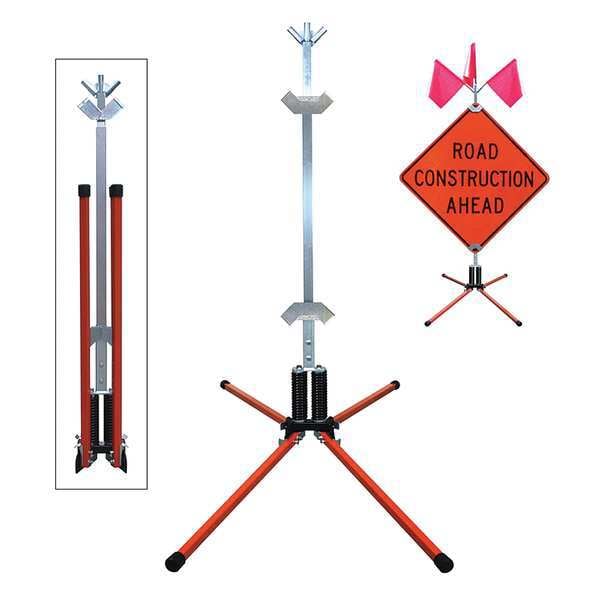 Dicke Sign Stand, Rigid, Steel, 36 In. - STF18-RGB