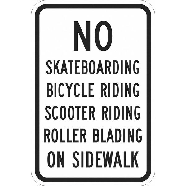 Lyle Warning Sign, 18 in H, 12 in W, Aluminum, Vertical Rectangle, English, T1-1222-HI_12x18 - T1-1222-HI_12X18