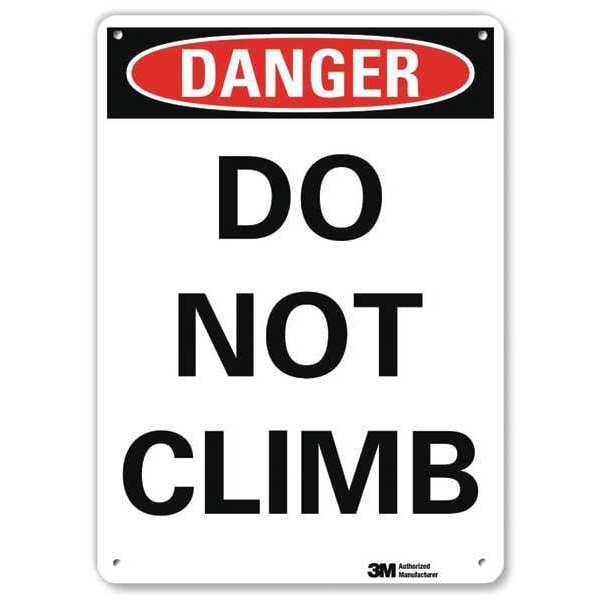 Lyle Danger Sign, 10 in Height, 7 in Width, Plastic, Horizontal Rectangle, English - U3-1304-NP_7X10