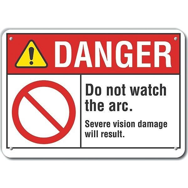 Lyle Reflalum Danger Do Not Watch, 10"x7", Height: 7 in - LCU4-0110-RA_10X7