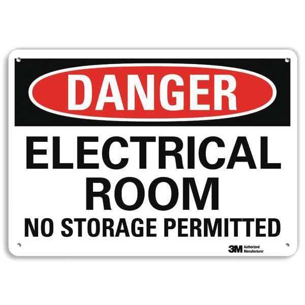 Lyle Danger Sign, 4 Hole Mount, 14inWx10inH, U3-1410-RA_14X10 - U3-1410-RA_14X10