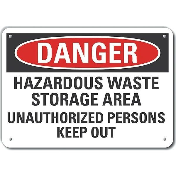 Lyle Danger Sign, 10 in H, 14 in W, Horizontal Rectangle, English, LCU4-0672-RA_14X10 - LCU4-0672-RA_14X10