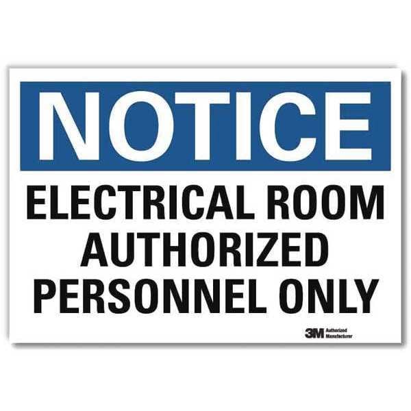 Lyle NoticeSign, ReflectSelfAdhVinyl, 7inWx5inH, U5-1169-RD_7X5 - U5-1169-RD_7X5