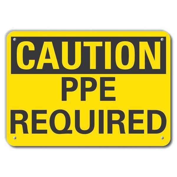 Lyle Caution Sign, Recycled Aluminum, 10 in. H, LCU3-0217-RA_14x10 - LCU3-0217-RA_14X10