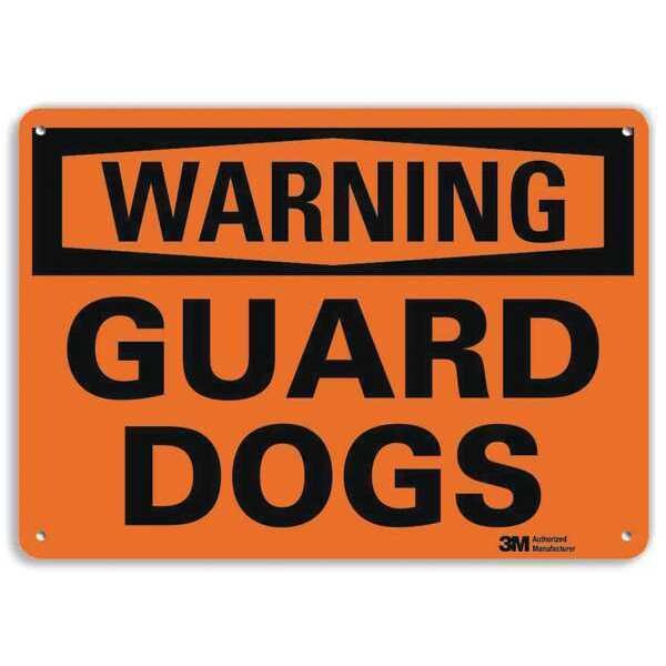 Lyle Warning Sign, 7 in H, 10 in W, Aluminum, Vertical Rectangle, English, U6-1103-NA_10x7 - U6-1103-NA_10X7