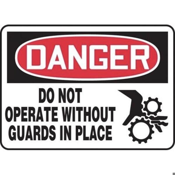 Accuform OSHA DANGER SAFETY SIGN DO NOT MEQM013VP - MEQM013VP