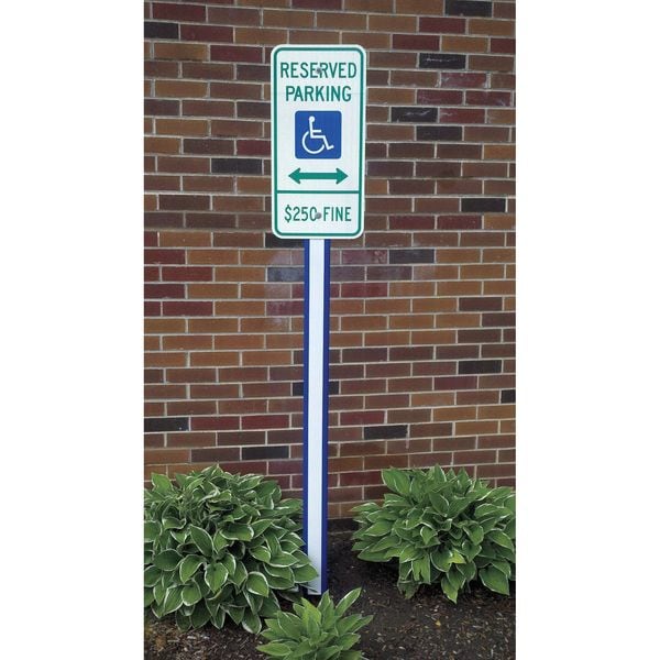 Ideal Shield U-Channel Cover, U-Channel, , Polyethylene Blue, White, 84 in L - 84IN UCHANNEL CVR BL