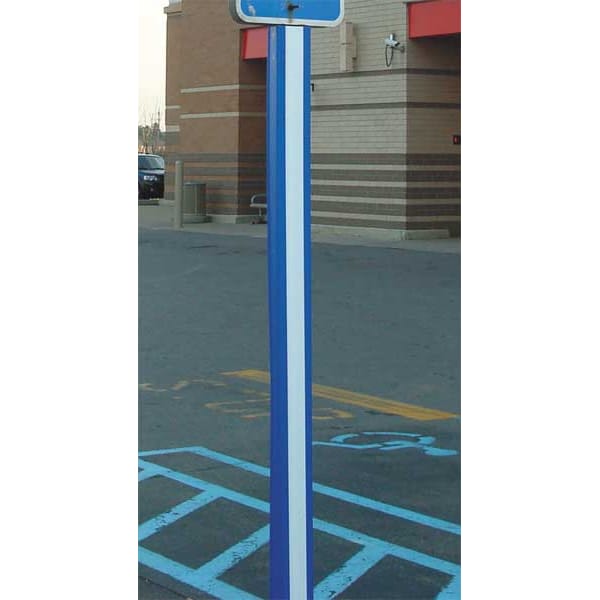 Ideal Shield U-Channel Cover, U-Channel, , Polyethylene Blue, White, 84 in L - 84IN UCHANNEL CVR BL