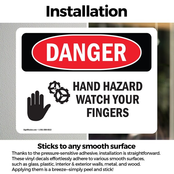 Signmission Safety Culture Sign, 7 in Width, Vinyl Decal, Rectangle - OS-2PACK-DS-D-57-L-1288