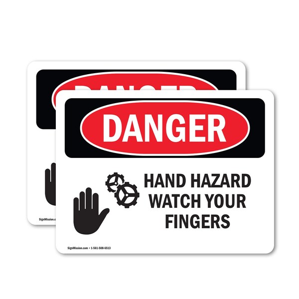Signmission Safety Culture Sign, 7 in Width, Vinyl Decal, Rectangle - OS-2PACK-DS-D-57-L-1288