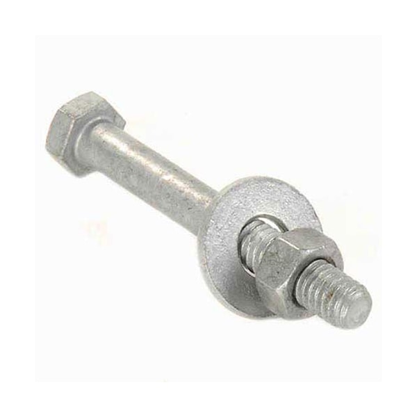 Global Industrial Sign Post Hardware, 2-1/2 Nut, Bolt & Washer Set, Steel - 954256