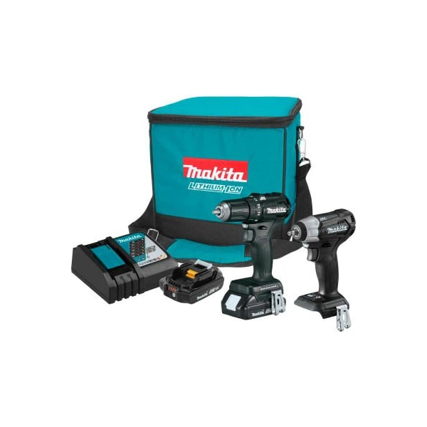 Makita Makita LXT Cordless 2-Pc. Combo Kit, 2.0Ah, 18V, Lithium-Ion, Sub-Compact, Brushless - CX201RB