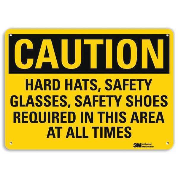 Lyle Safety Sign, 10 in Height, 14 in Width, Aluminum, Horizontal Rectangle, English - U4-1368-RA_14X10