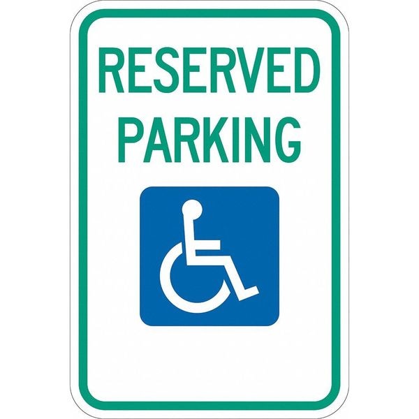 Lyle Reserved Parking Parking Sign, 18" x 12, T1-1001-DG_12x18 - T1-1001-DG_12X18