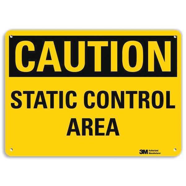 Lyle Caution Sign, 7 in H, 10 in W, Aluminum, Vertical Rectangle, English, U4-1680-NA_10x7 - U4-1680-NA_10X7