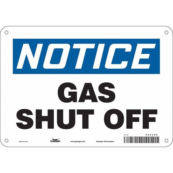 Condor SAFETY SIGN FIRE AND EMERGENCY, 7 in Height, 10 in Width, Polyethylene, Vertical Rectangle, English - 469J80