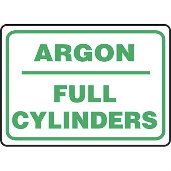 Accuform SAFETY SIGN ARGON  FULL CYLINDERS MCPG534XV - MCPG534XV