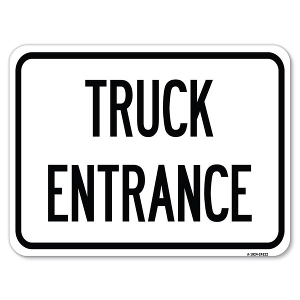 Signmission Driveway Sign Truck Entrance Heavy-Gauge Aluminum Rust Proof Parking Sign, 18" x 24", A-1824-24122 - A-1824-24122