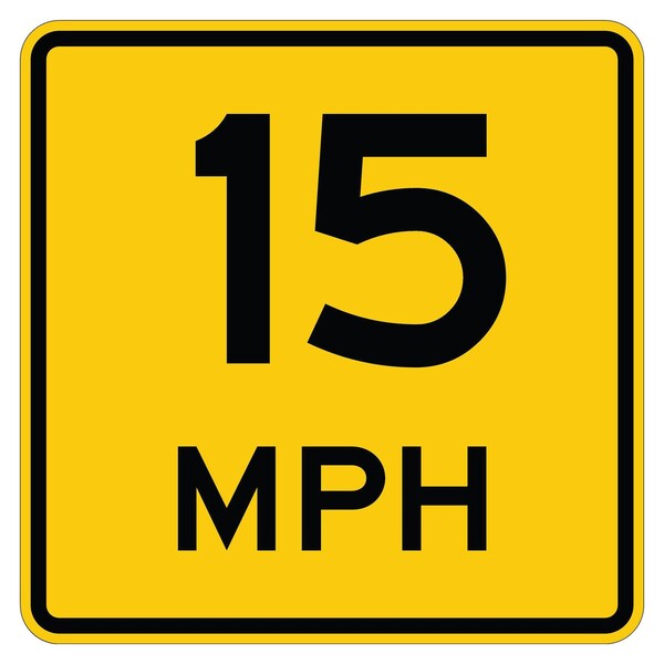 Sign Solutions Usa 18 in Height, 18 in Width, Aluminum, Square - DUS08DYE1818W13-1P15