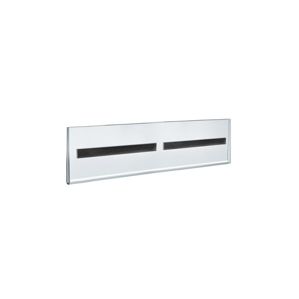 Azar Displays 11"W x 2.5"H Sign Holder w/ Magnetic Strips, PK10 - 129920
